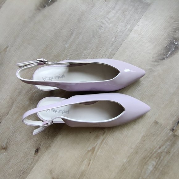 Jeffrey Campbell Shoes - JEFFREY CAMPBELL Sling Back Beth Kitten Heels Lavender Pointed Toe Shoes 8.5